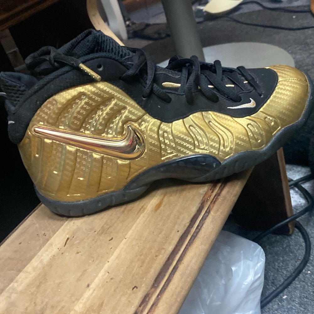 Nike Black & Gold Foam Posites
